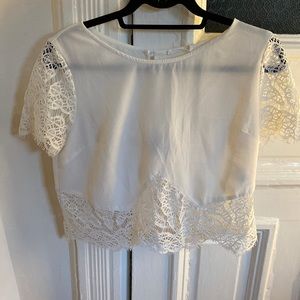 Urban (lush) white lace top